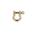 thumbnail image 3 of B7485 1/4" Gold Plate, Shackle w/ Screw Pin, Solid Brass-LL, 3 of 4