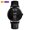 Black_Leather, variant on Men's Minimalist Dual Display Watch – Waterproof Quartz Timepiece with Stainless Steel Strap & Unique Design