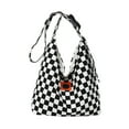 thumbnail image 2 of Bolso de Lona de Cuadros Ticfox Bolsa de Tablero de Ajedrez, 2 of 12