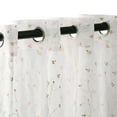 thumbnail image 4 of Superior Lightweight Delicate Flower Sheer Curtain Panels (2) - Champagne, 4 of 4