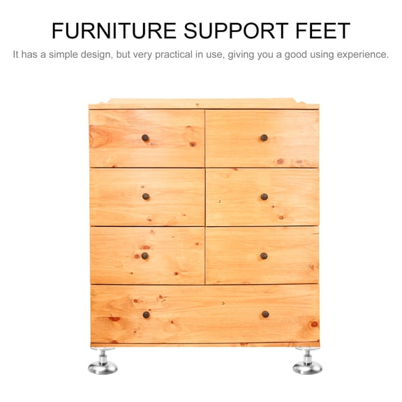 FUTUREORYY 1 Set Furniture Adjustable Legs Metal 6 3x6 3in for Furniture Assemblers