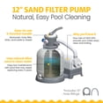 thumbnail image 6 of Funsicle 32' x 16' x 52" Oasis Designer Rectangular Above Ground Pool – Complete Set with Pump, 6 of 7