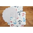 thumbnail image 4 of Anchors Away Cotton Quilted Rectangular Reversible Placemats Set of 6, 13" x 19", 4 of 6