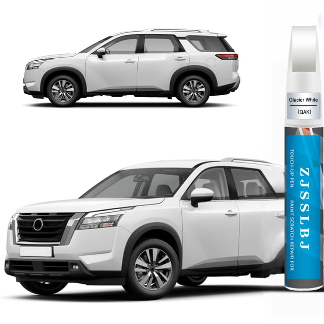 Pintura de Retoque Blanca Glaciar Compatible con Nissan, Bolígrafo de Pintura para Autos, Reparación de Arañazos, Pintura de Retoque Dos en uno, Removedor de Arañazos Premium para Autos para Arañazos