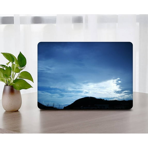 Hard Shell Case Cover Only Compatible MacBook Pro 15" with Touch ID Cable Tie Model: A1707 A1990 (Sky Series 0586)