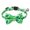 Multicolor, variant on St. Patrick's Day Pet Collar with Bow Tie and Bells, General Purpose Holiday Collar for Puppies and Cats, Basic Design for Everyday Use and Seasonal Pet Accessory
