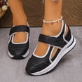 thumbnail image 2 of Rokment Womens Orthopedic Platform Wedge Walking Sandals Spring Summer Fall Comfortable Casual Leather Color Block Closed Toe Running Fashion Sneakers Beach Mary Jane Dress Shoes OTHER Size 9, 2 of 6