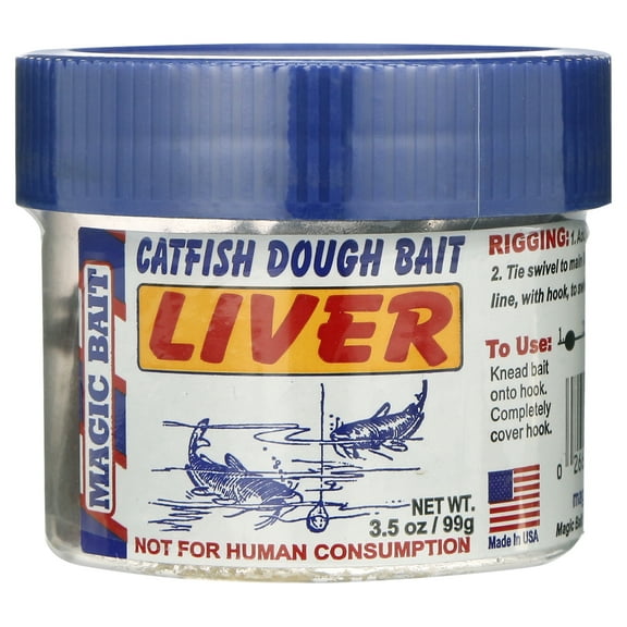 Magic Bait Liver Catfish Dough Bait, 3.5 oz