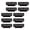 black-10pcs, variant on 20 Pcs Professional Humor Corsage Pin Emotion Support Team Member Do Not Pet Zn Alloy Brooch For Work Wear