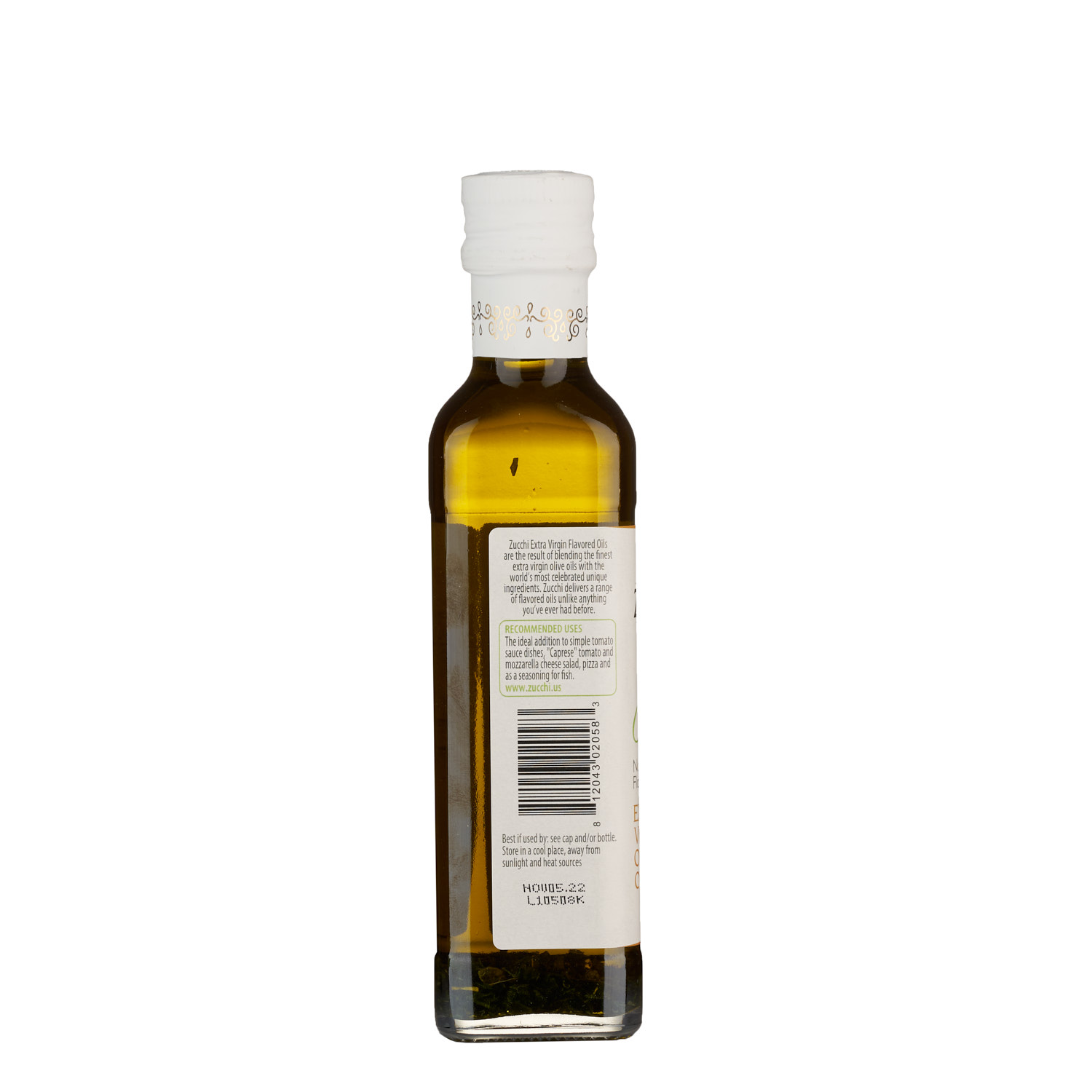 Zucchi Basil Infused Extra Virgin Olive Oil, Natural Flavor, Made