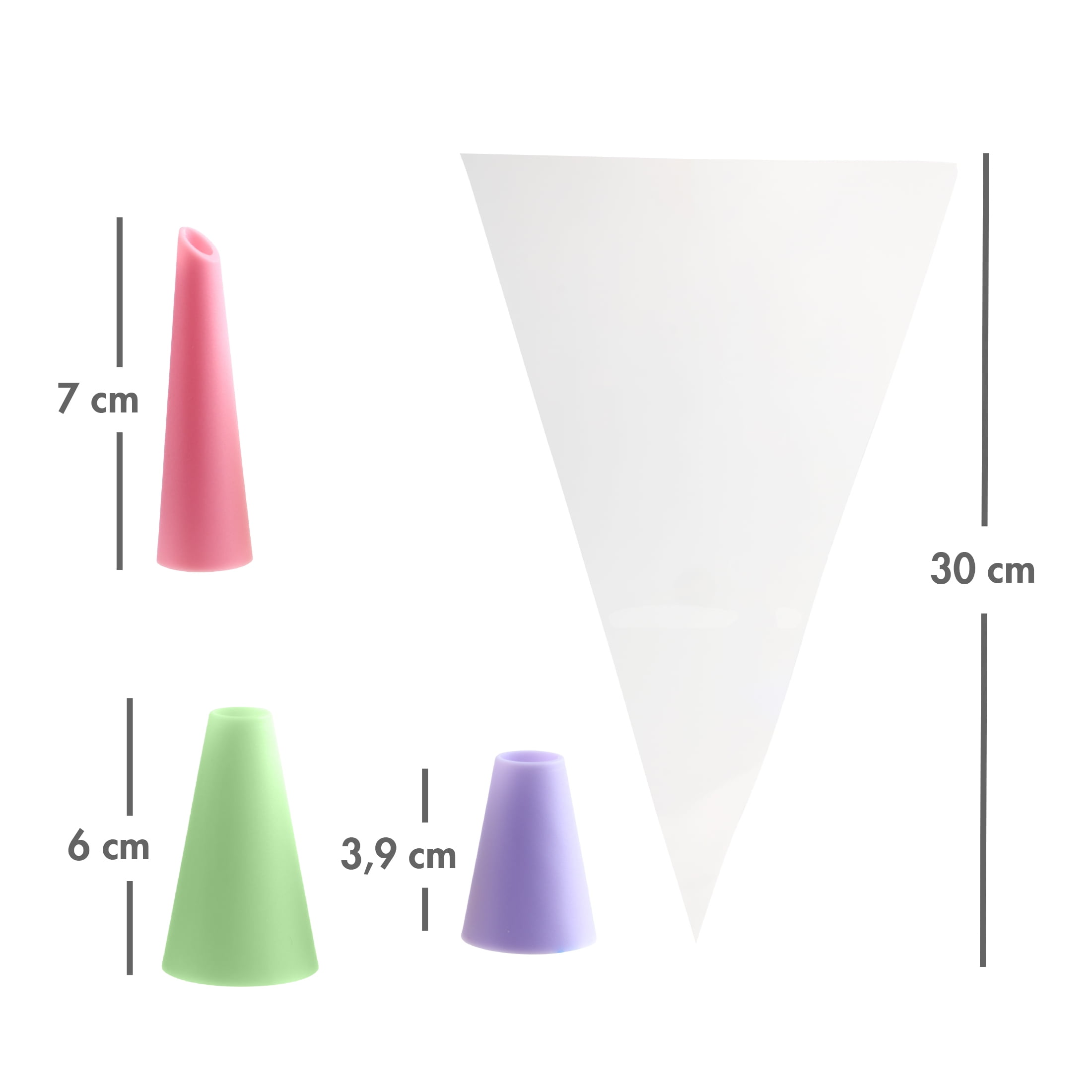 Way to Celebrate 10 PCS Decorating Set, Pink, Purple and Green