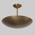 thumbnail image 3 of Brass Perforated Ceiling Flush Mount Pendant Light Fixture Mid Century Style Ceiling Chandelier, 3 of 4