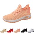 thumbnail image 2 of XIMIN Womens Stretchy Mesh Wedge Orthopedic Ultra-Light Sneakers with Arch Support Air Cushion Road Shoes Comfort Lace Up Non Slip Breathable Casual Walking Running Shoes Tennis Sneakers, 2 of 7