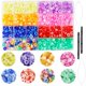 thumbnail image 5 of 480Pcs Hair Beads Multicolor Accesorios, Plástico, Extensiones de cabello de 8 mm para joyas con Peinados Hombres Mujeres, 5 of 9