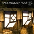thumbnail image 4 of Solar Deck Lights  Led Outdoor Garden Decorative Wall Mount Fence Post Lighting  8 Packs, 4 of 7