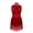 Burgundy, variant on YONGHS Kids Girls Mesh Tassel Hem Dance Leotard Samba Jazz Tap Latin Salsa Costume Burgundy 12