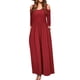 thumbnail image 2 of Vestido Largo Elegante de Manga Larga Recto de Color Liso Con Hombros Descubiertos Para Mujer Odeerbi ODB114202, 2 of 6
