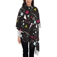 thumbnail image 4 of Cauagu Colorful Geometry Print Women Wrap Shawl tassels Scarves Retro Scarf 77.6"X28.3", 4 of 8
