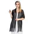 thumbnail image 5 of Eoperou Women Shawl See-through Hollow Out Solid Color Long Tassel Wide Decoration Thin Shirt Dress Matching Party Shawl Clothes Accessory, 5 of 8