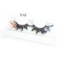 thumbnail image 1 of Nvzi 1 par de pestañas postizas con purpurina y lentejuelas de colores, pestañas postizas de visón esponjoso para fiesta, maquillaje de escenario, pestañas postizas coloridas (estilo brillante, T-15), 1 of 3