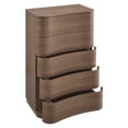 thumbnail image 3 of Modway Mirae Commode de Chambre Courbée à 5 Tiroirs en Bois d'Ingénierie, Chêne Brun Brossé, 3 of 9
