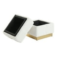 thumbnail image 5 of Furniture of America Vena Modern 18" Boucle Fabric Square Storage Stool, Beige, 5 of 13