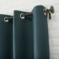 thumbnail image 4 of (2 pack) Sun Zero 2-pack Arlo Textured Thermal Insulated Grommet Curtain Panel Pair, 40"x63", Teal, 4 of 7