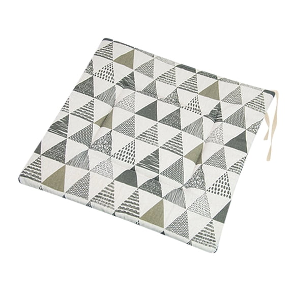 WZXPWT Printed Polyester Linen Chair Cushion, Japanese Style Household Thick Seat Pad, Modern Patterned Futon Floor Cushion
