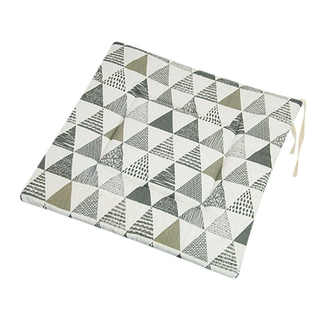 Free Shipping Printed Polyester Linen Rectangle Chair Cushion Japanese Style Household Thick Chair Cushion Suitable For Futon Flooring