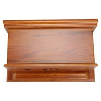 Renovators Supply Manufacturing Light Mahogany Wooden Flat Front High Tank Toilet Part Tank Only