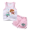 thumbnail image 4 of PAW Patrol-Camiseta de algodón para niños, 100%, conjuntos de pantalones cortos, Tops de dibujos animados y pantalones cortos, traje deportivo para niños y niñas, conjunto de ropa para niños, 4 of 5
