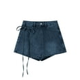 thumbnail image 4 of Jjayotai Shorts for Women, Womens Plus Size High Waisted Denim Half Skirt Pants, Jean Shorts Womens, 4 of 9