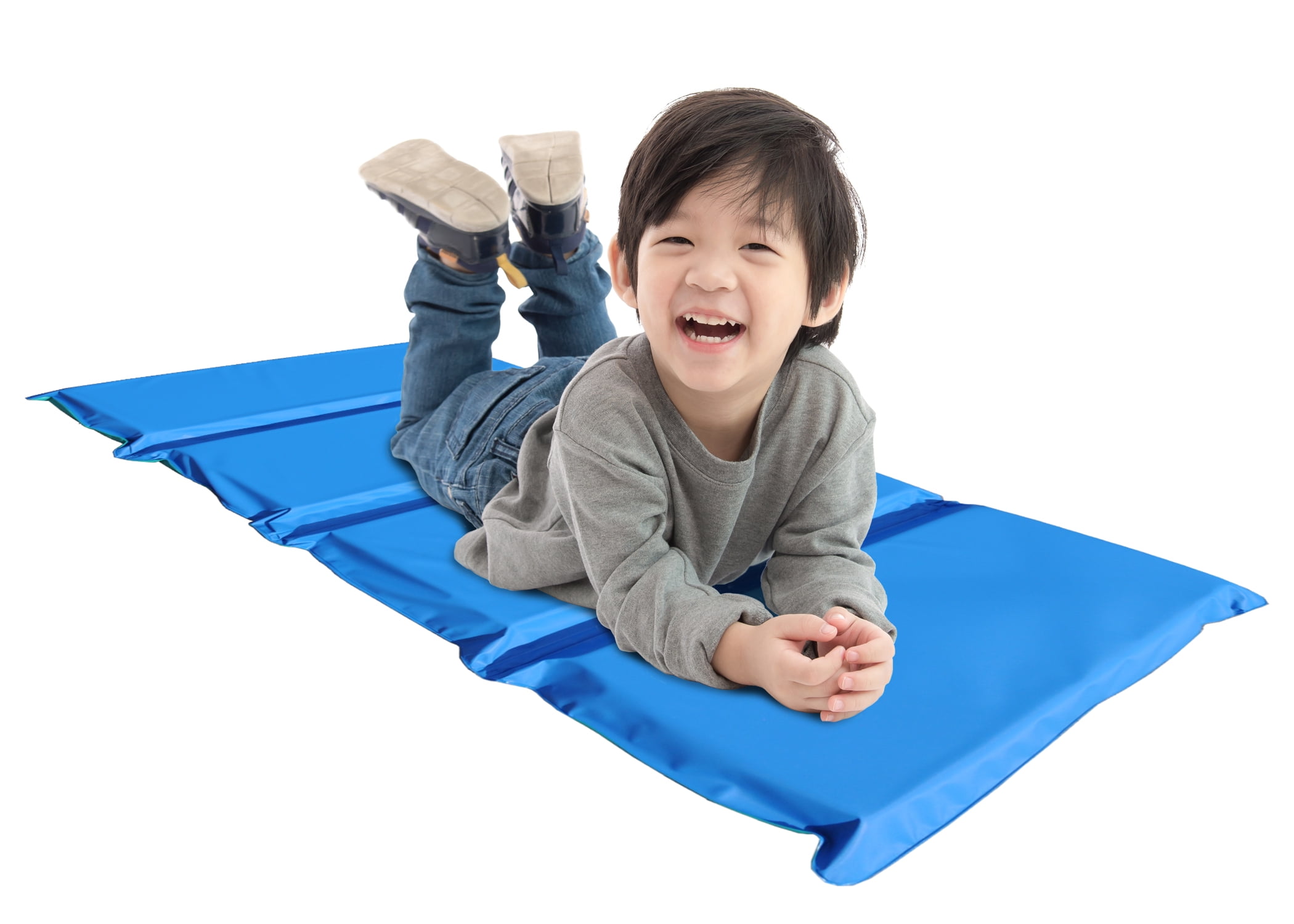 Toddler Kids Nap Rest Mat School Daycare Tri Fold Sleeping Compact