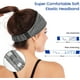thumbnail image 2 of Auriculares para dormir con diadema Bluetooth, auriculares inalámbricos para dormir con música para mujeres y hombres, auriculares con diadema de música transpirable con Bluetooth para yoga (gris), 2 of 5