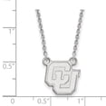 thumbnail image 3 of Sterling S. Rh-p LogoArt University of Colorado Small Pendant With Necklace; 18 inch; for Adults and Teens; for Women and Men, 3 of 3