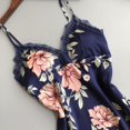 thumbnail image 3 of LMLYSoH Women’s Summer Pajama Dress, Floral Sling Padded Lace Sleepwear, Sexy Chemise Nightgown, Backless Loose Smooth Lingerie, 3 of 4