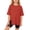 0-Watermelon Red102, variant on Tiijoy Toddler Girls Half Sleeve Split Hem T Shirt Casual Solid Loose T-Shirt, Sizes 3-14