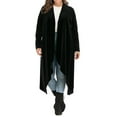 thumbnail image 5 of YouLoveIt Plus Size Women Velvet Cardigan Long Sleeve Loose Women Outerwear Long Sleeve Open Front Drape Cardigans Women Long Sleeve Shirt Women Velour Coat, 5 of 7