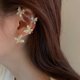 thumbnail image 2 of Pendientes de mariposa de circón, pendientes de mariposa de circón alrededor de la oreja, pendientes de mariposa de circón para mujer, aptos para dama y niña, dorados -, 2 of 5