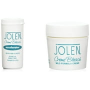 Jolen Creme Bleach Sensitive Formula, Plus Aloe Vera, 1.2 oz (Pack of 2)