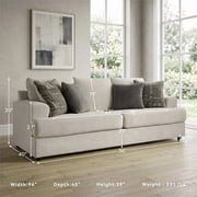 Signature Design by Ashley Soletren Queen Sleeper Sofa in Stone