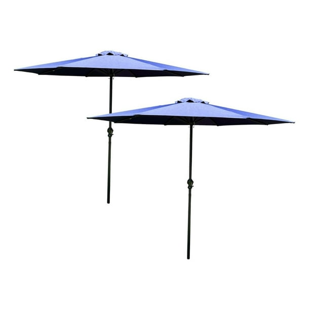 Sombrilla Plegable CJR 2 Piezas 3 Mts Azul