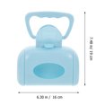 thumbnail image 2 of EIMELI Dog Pooper Scooper, Portable Poop Scooper Handheld Size for Walking Large and Small Dogs Outside Yard or Travel Outdoors, Pup Poop Scoop with Container and 3pcs Pet Waste Bag Attachment, 2 of 7