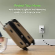 Wemo Smart Plug إعداد بسيط منفذ ذكي للمنزل الذكي وأضواء التحكم والأجهزة يعمل عن بُعد مع Alexa و Google Assistant و Apple HomeKitPack من 1
