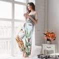 thumbnail image 4 of Uemuo Animals-1 Pattern Women's Wide Leg Palazzo Lounge Pants with Pockets Light Weight Loose Comfy Casual Pajama Pants-X-Large, 4 of 9