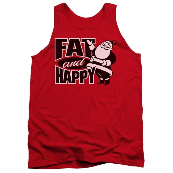 - Fat And Happy - Tank Top - Large
