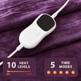 thumbnail image 2 of Heated Blanket Electric Throw - 50"x60" Heating Blanket Throw 1/2/4/6/8 Hours Auto-Off 10 Heat Level Over-Heat Protection, 2 of 5