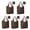 Red and Green, variant on 5 Pack Foldable Shopping Bag,Beige Christmas Character Pattern Reusable Grocery Bags with Pockets,Large Reusable Tote Bags with Handles Waterproof & Lightweight
