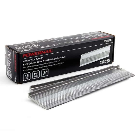 Clavos en L para pisos de madera, Powernail L15016, calibre 16