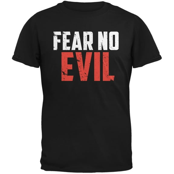 Fear No Evil Black Adult T-Shirt - Medium